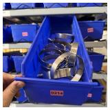 Bin with assorted items and hardware (See photos)