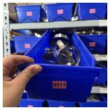 Bin with assorted items and hardware (See photos)