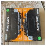 Two boxes black nitrile disposable gloves, XL,