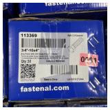 Case of assorted hardware; see photos for sizes an