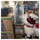 Set of three Alpine trees with 220 LED lights