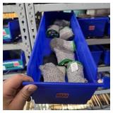 Bin with assorted items and hardware (See photos)