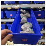 Bin with assorted items and hardware (See photos)