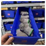 Bin with assorted items and hardware (See photos)