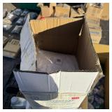 Partial case of white hair nets, 21', approx. 300