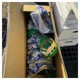 (14) green bump cap helmets / hard hats