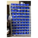 54-bin Organizing Rivet Racking, 9 Shelves, 52' X