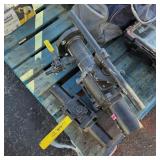 Two heavy-duty pipe shut-offs including one 3.5'