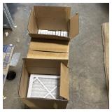 Three assorted cases of 8 x 10 x 1 pleated furnace