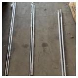Decorative stainless steel pole, approx. 59' long