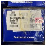 Case of assorted hardware; see photos for sizes an