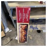 Wooden holiday village LED advent calendar