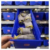 Bin with assorted items and hardware (See photos)