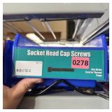 Bin with assorted items and hardware (See photos)