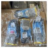 4 pairs G-Tek poly-core gloves with latex