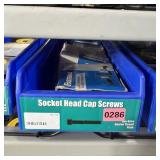 Bin with assorted items and hardware (See photos)