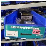 Bin with assorted items and hardware (See photos)