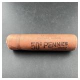 Original Roll Of Wheat Cents (50 Coins), Brilliant