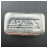 Apmex 10 Troy Ounce .999 Fine Silver Bar