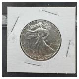1946-p Walking Liberty Half Dollar, 90% Silver Coi