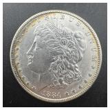 1884 Morgan Silver Dollar, 90% Silver Coin
