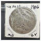 1906 Mexico Libertad Silver Coin