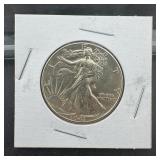 1941 Walking Liberty Half Dollar, 90% Silver Coin