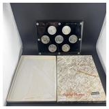 20th Century U.s. Silver Dollar Set Housed In A Ca