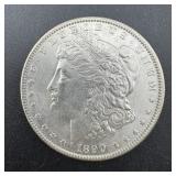 1890 Morgan Silver Dollar, Higher Grade