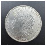 1921 Morgan Silver Dollar, Higher Grade