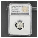 Mercury NGC Brilliant Unc 1944 Silver Dime w/Origi