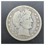 1894-O Barber Half Dollar - semi-key date