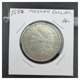 1880 Morgan Silver Dollar, About Uncirculated