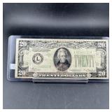 1934A $20 Legal Tender Note (#L46346231A)