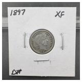 1897 Barber Silver Dime