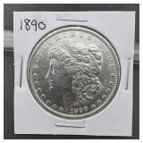 1890 Morgan Silver Dollar, Higher Grade