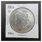 1880-O Morgan Silver Dollar, Higher Grade