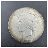 1922 -d Peace Dollar - 90% Silver Coin