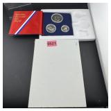 US Bicentennial Silver Uncirculated 3-coin Set in