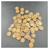 100 Unsearched Wheat Cent Pennies