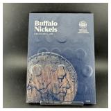 Almost complete Buffalo Nickel album with some key