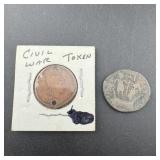 Civil War Token, Good For Dry Goods, Groceries and