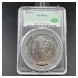 1883-O Morgan Silver Dollar, CAC approved MS62