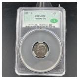2017-S Roosevelt Dime, CAC approved MS70 Enhanced