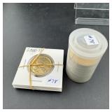 Tube of 15 SBA $1 early year coins +six $1 Sacagaw