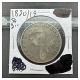 1820/19 Capped Bust Silver Half Dollar