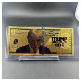 2024 Trump gold foil note