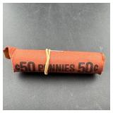 Roll of 50 Wheat Pennies