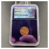 1947-D Lincoln Wheat Cent, NGC graded MS65RD, Trad