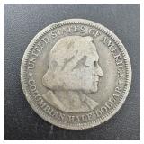 1893 Columbian Exposition Commemorative Silver Hal
